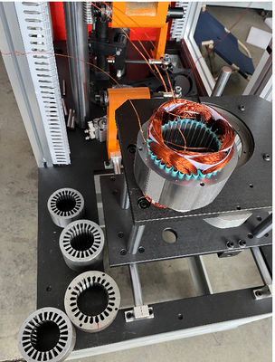 วิธีการผลิต AC มอเตอร์การล่อ Stator Coil การผูกพัน Lacing เครื่อง ผู้ผลิต