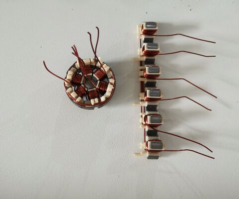 Sections Of Stator And Anchor Windings Linear Winding Line Straight Lamination For  BLDC PMSM And EV Motors